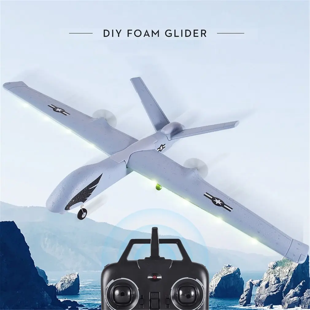 Z51 Predator 2,4G 2CH 660 мм размах крыльев пульт дистанционного управления RC самолет фиксированное крыло планер Дрон со встроенным гироскопом для детей z
