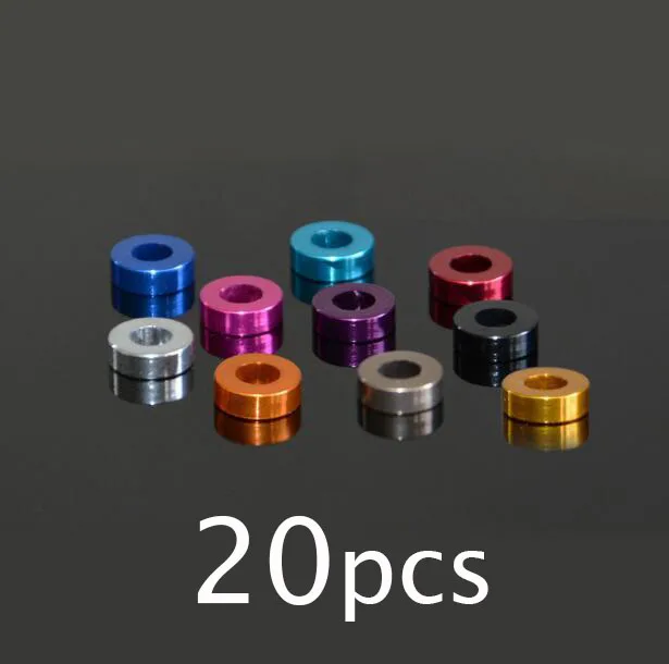 Бесплатная доставка 20 шт плоские прокладки из алюминиевого сплава шайбы 3*6*3 мм