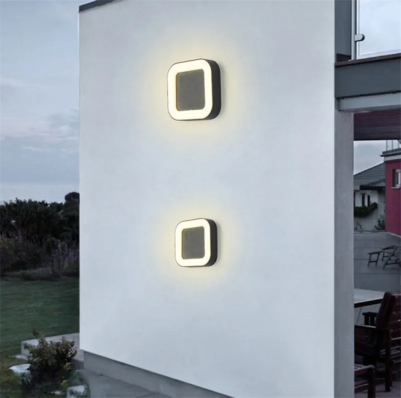 Современные светодиодные наружные настенные светильники водонепроницаемые IP65