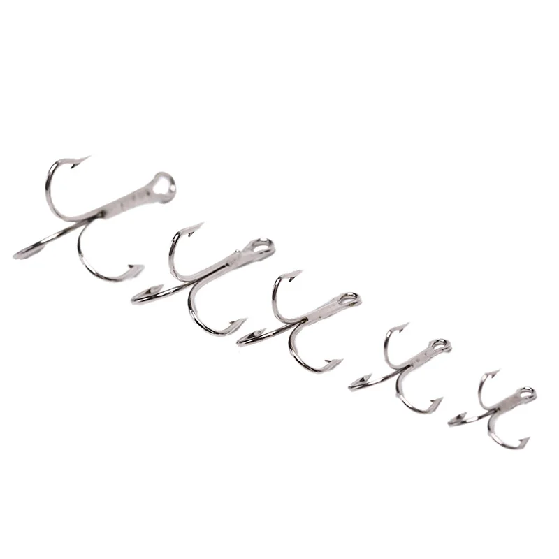 10 шт. рыболовные крючки из высокоуглеродистой стали тройной черный рыболовный