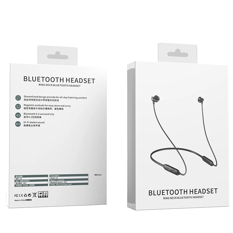 Спортивные Bluetooth Наушники Беспроводные с микрофоном стерео гарнитура регулятор