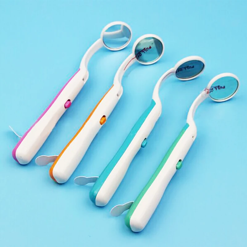 

1 Piece LED Dental Mouth Mirror ABS Handle Anti Fog Curve Angle Teeth Whitening Oral Hygiene Teeth Whitening Dentist Tool