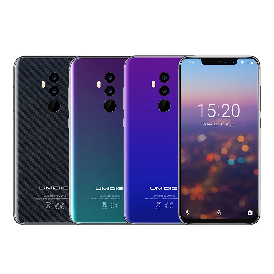 UMIDIGI Z2 смартфон с 6 2 дюймовым дисплеем процессором Helio P23 ОЗУ 4 Гб ПЗУ 64 ГБ 3850