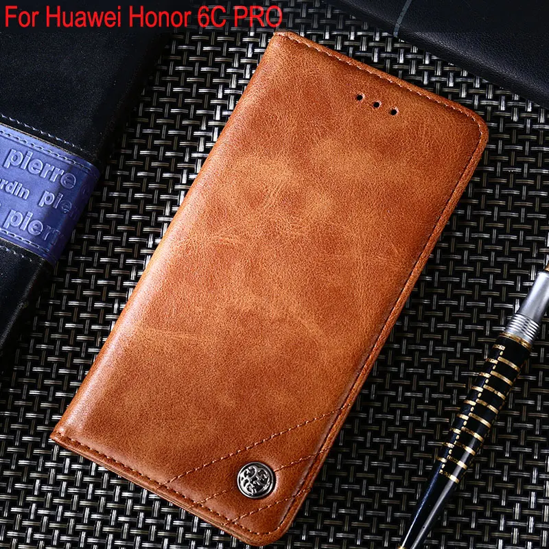 

for huawei honor 6c pro case Luxury Leather Flip cover Stand Card Slot phone Cases for Huawei Honor 6C Pro funda Without magnets