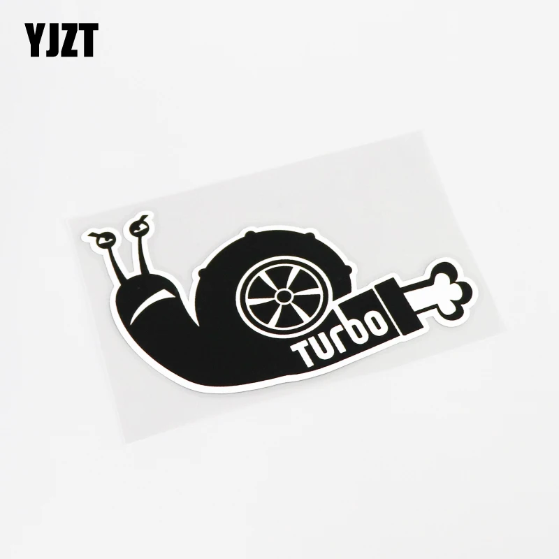 YJZT 12.8CM*8.3CM Turbo Snail JDM Car Drift Funny Decal PVC Sticker 13-0285 | Автомобили и мотоциклы