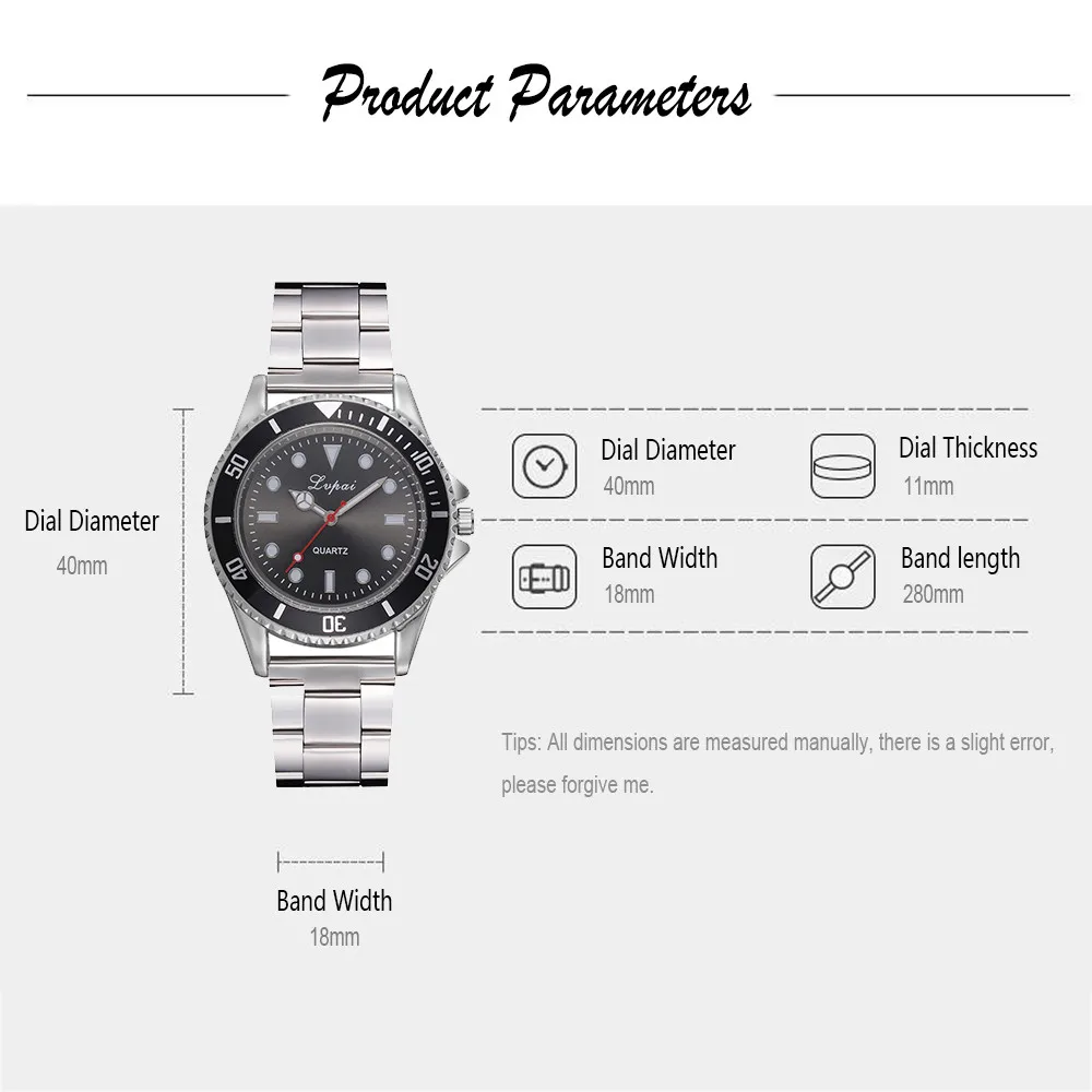 reloj hombre Lvpai модные повседневные часы Мужские кварцевые Стальные часы с ремешком аналоговые наручные часы saat relogio masculino montre