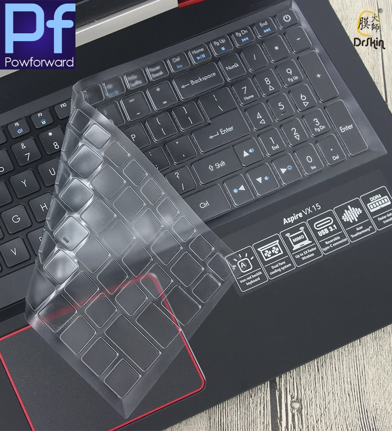 ТПУ Ультра защитный чехол для клавиатуры acer Aspire VX 15 VX5-591G Aspire V15 VN7-593G Predator Helios 300 V17 VN7-793G Gaming