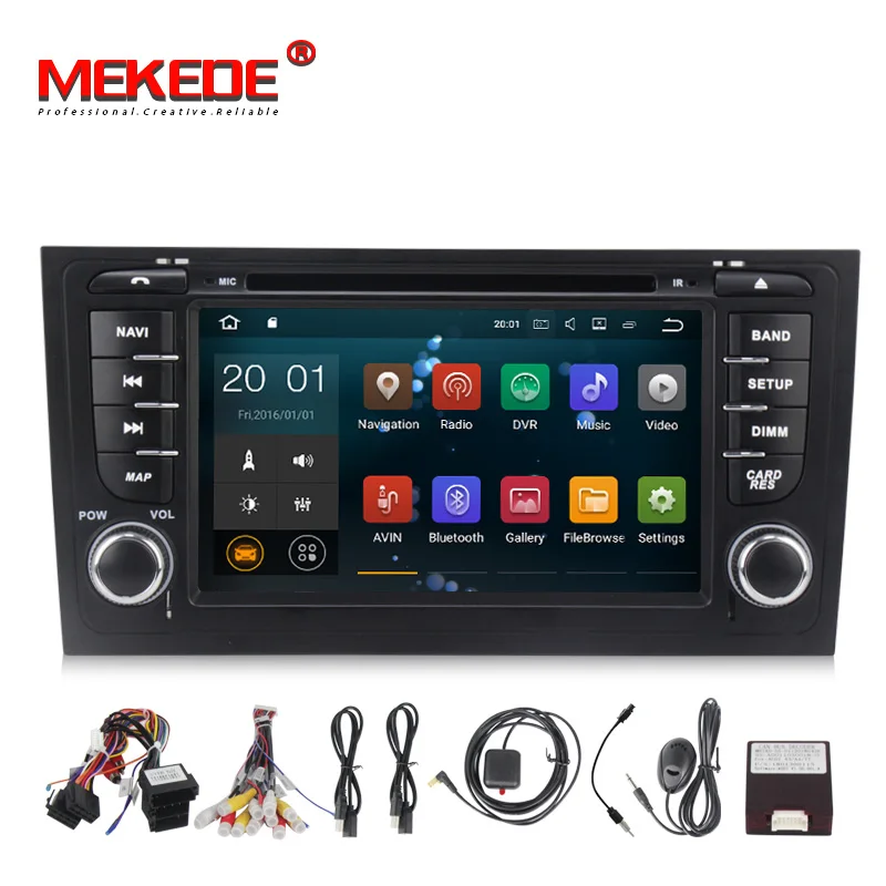 Android 7 1 автомобильный dvd плеер радио авто стерео для AUDI A6 1997 2005 Allroad 2000 2006 GPS
