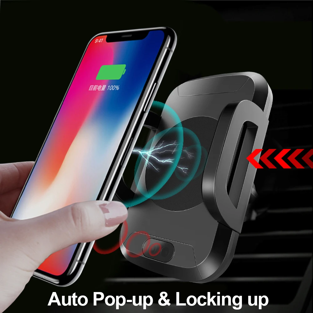 Автомобильный держатель телефона для iPhone X Зарядное устройство Автомобильное