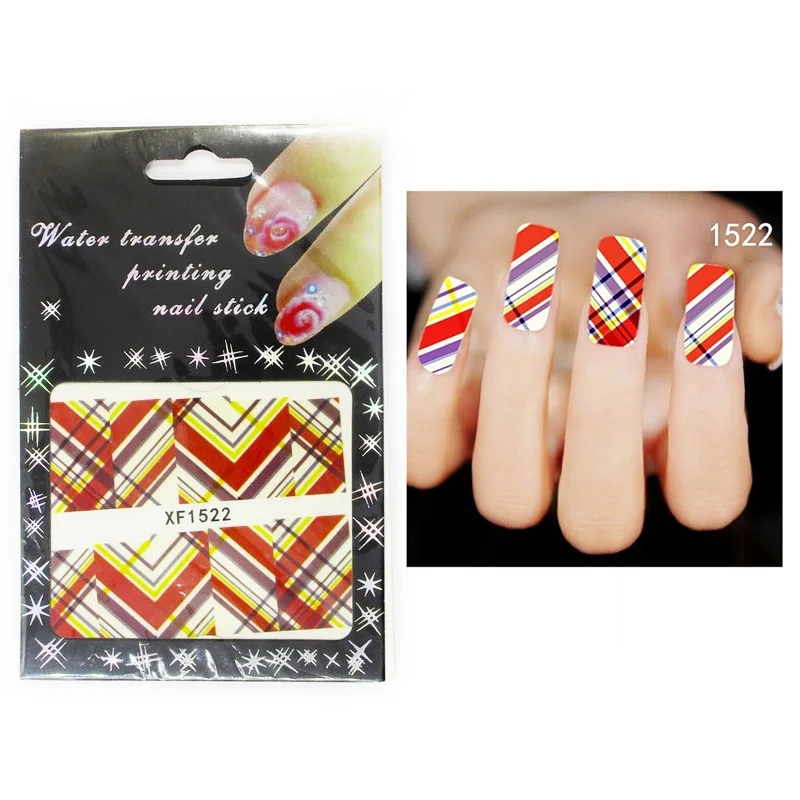 Addfavor 21 шт. наклейка для ногтей клетчатая леопардовая лошадь собака сердце