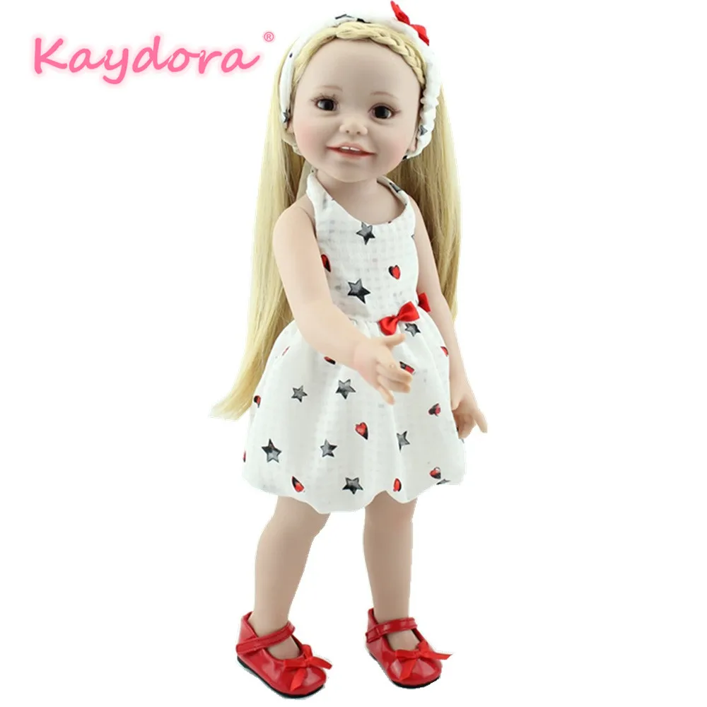 KAYDORA Reborn Baby Doll кукла принцессы lol виниловая 18 дюймов Реалистичная силиконовая Bebe