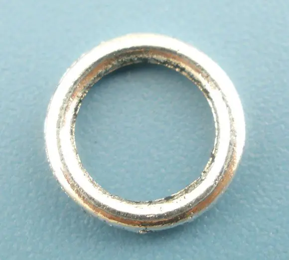 Фото Doreenbeads розница 300 шт. серебряное кольцо с закрытым прыжком диаметр 8 мм | Украшения