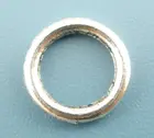 Doreenbeads розница, 300 шт., серебряное кольцо с закрытым прыжком, диаметр 8 мм