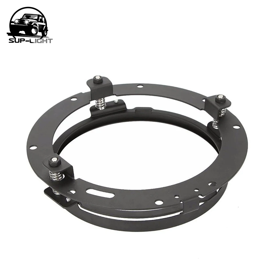 Черный 7-дюймовый круглый кольцевой Монтажный кронштейн для крепления фар Harley