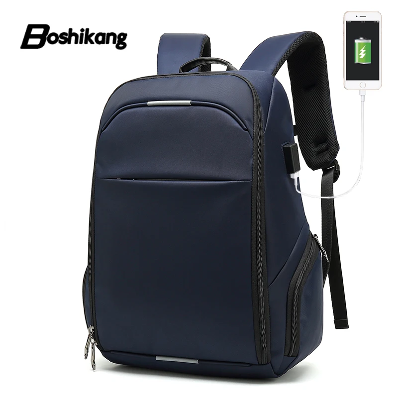 Boshikang USB зарядка рюкзаки для мужчин путешествия водонепроницаемые школьные сумки