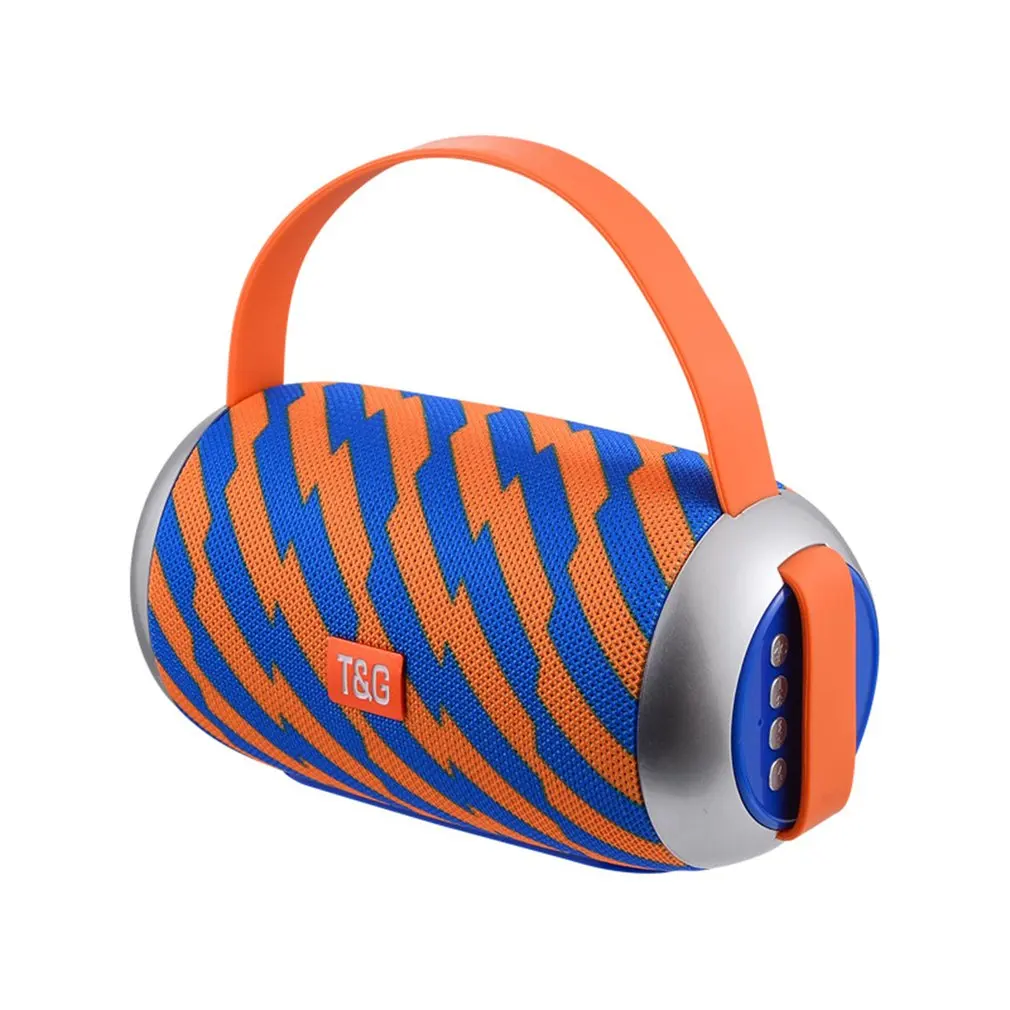Corrugated blue TG112 тканевый цилиндр Mp3 беспроводной динамик s Открытый водонепроницаемый мини портативный динамик беспроводной динамик s - Цвет: Corrugated blue