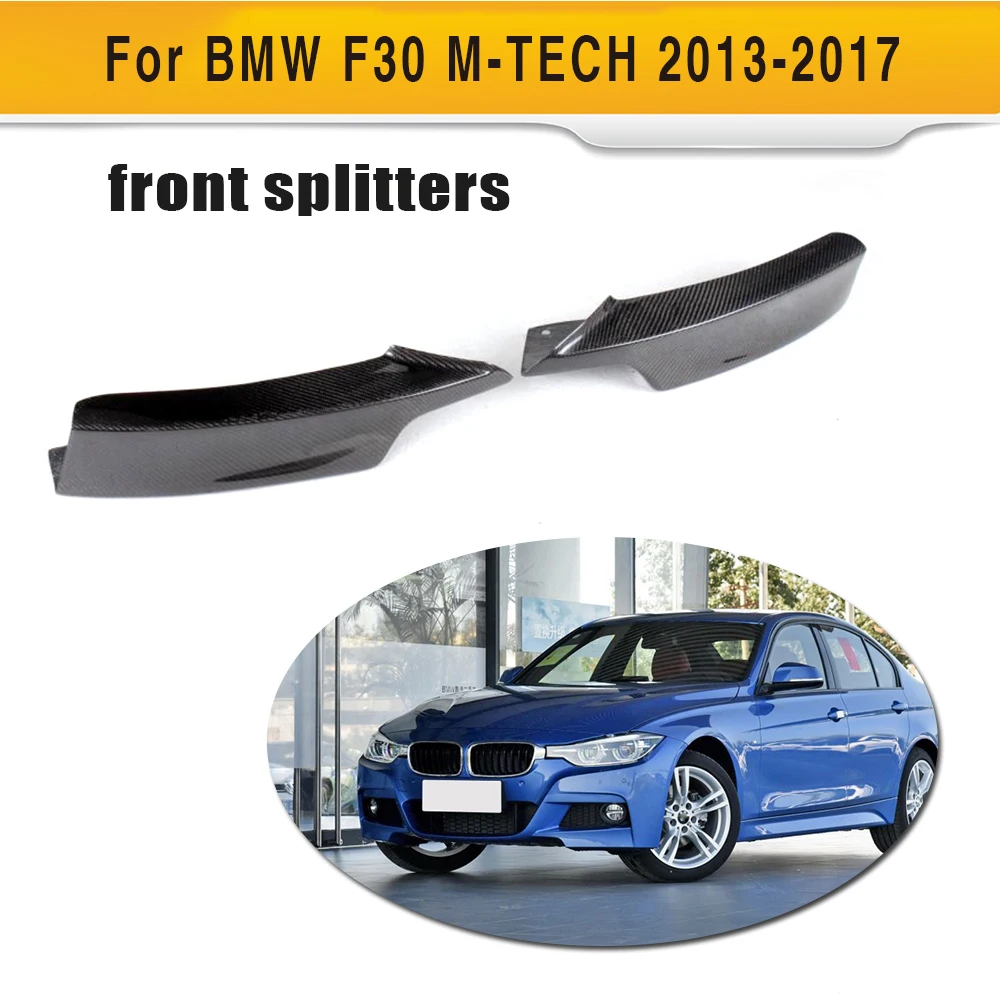 3 серии Carbon Fiber переднего бампера сплиттеры губ закрылки Cupwings для BMW F30 м спорт
