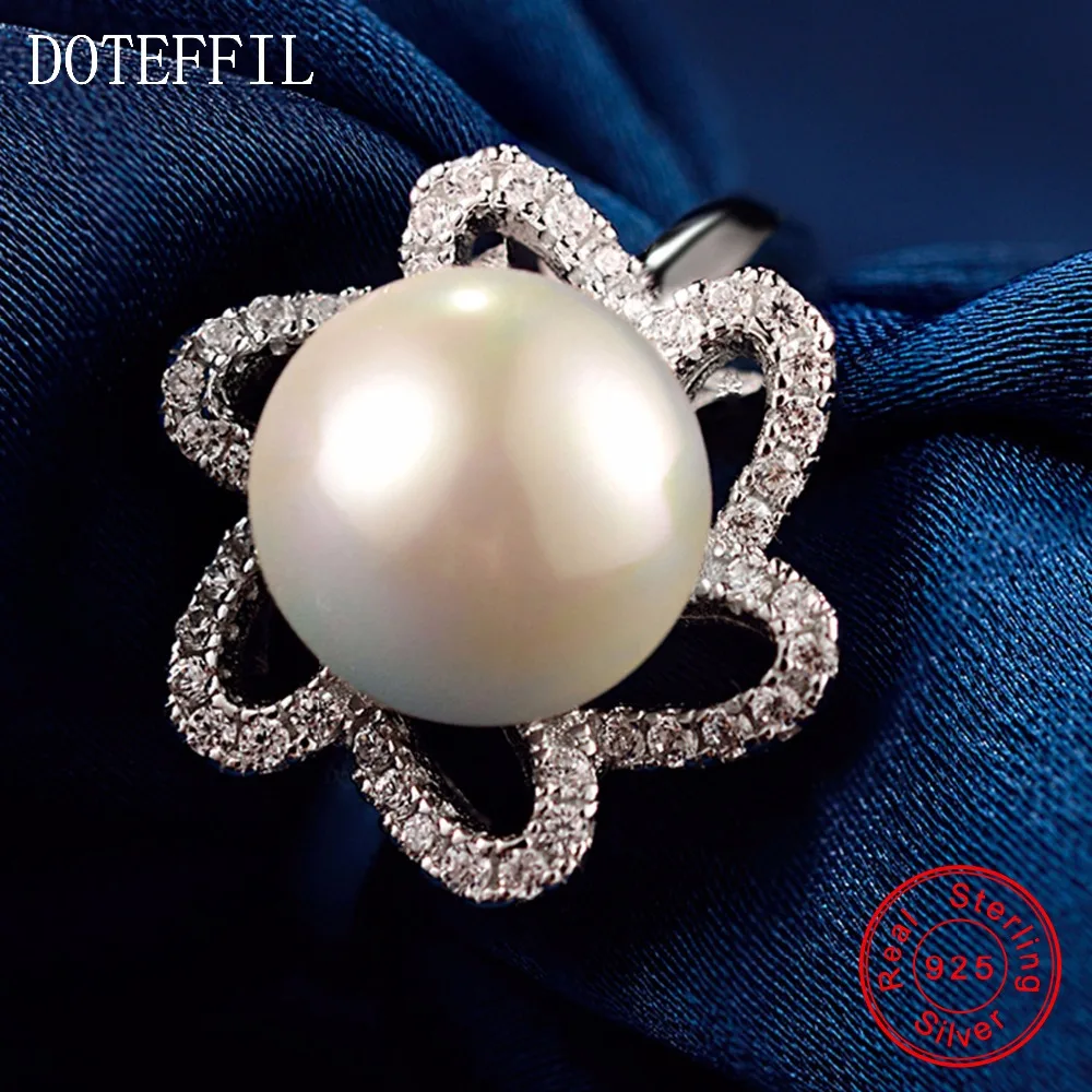 8 мм жемчужное кольцо из 100% стерлингового серебра женское очарование модное