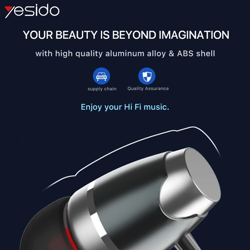 Yesido YH07 Спорт стерео наушники-вкладыши проводные наушники для iPhone samsung Xiaomi 3,5 мм наушники гарнитуры
