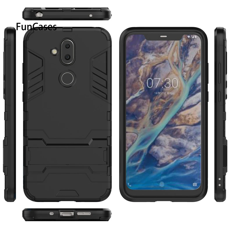 Для Nokia X7 Броня Железного человека чехол для телефона 7 1 плюс Невидимый стойка