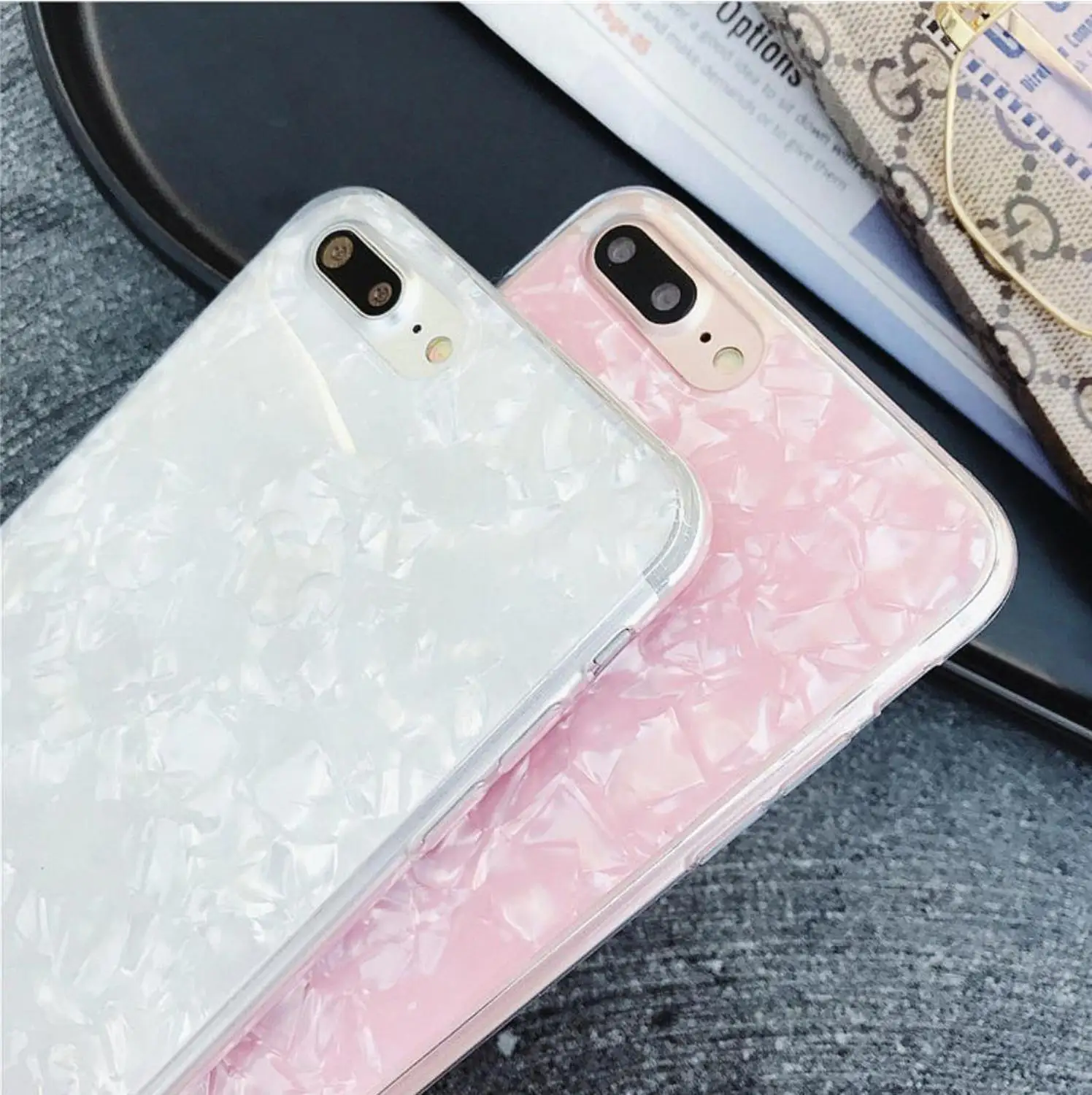 Плотный чехол с блестками для iphone xr 7 8 6 x |