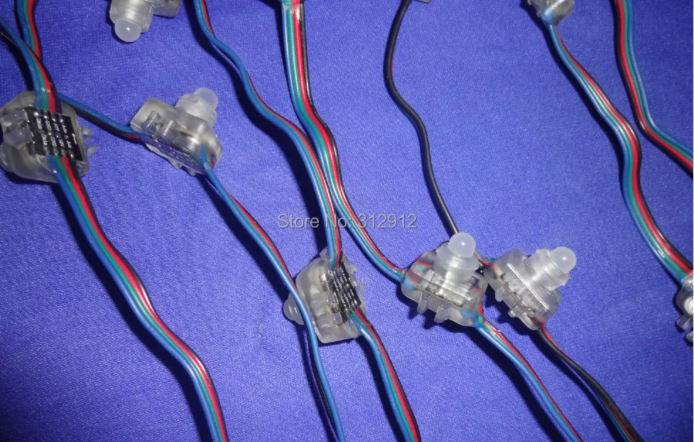 100 шт. 12 В постоянного тока мм WS2821A DMX512 светодиодный пиксельный узел IP68