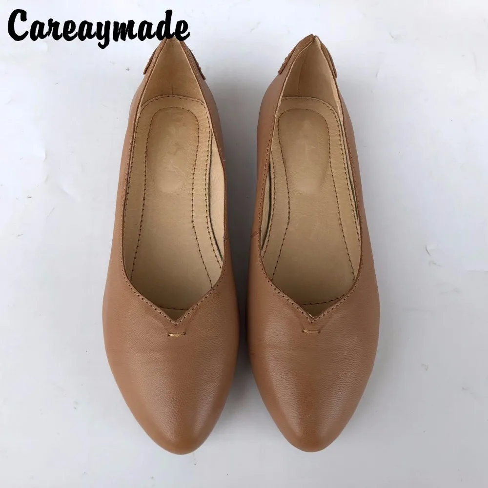 Careaymade-на весну 2019 г. новые туфли из натуральной кожи с верхним слоем нежные ручной