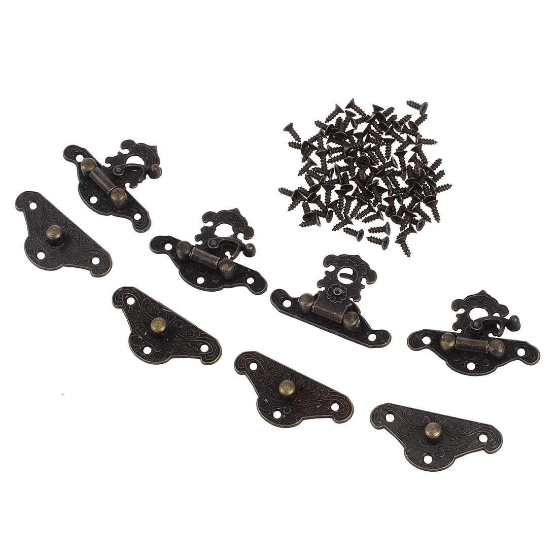 Top quality 4 x old antique wooden box lock latch set bronze 1.5 &quotlength | Обустройство дома