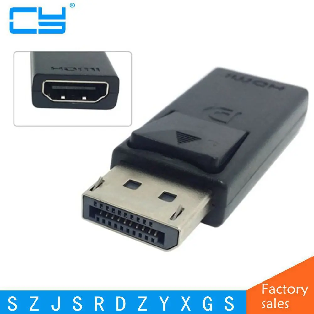 Порт дисплея DP папа-HDMI-совместимый Женский конвертер Кабельный адаптер для HP Dell