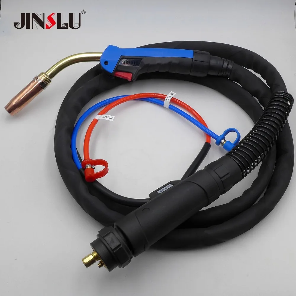 3 Meters 1.2mm with extra aluminium welding nylon liner MB 501D MB501 Mig Torch Gun Water Cooled with Euro Connector Connection