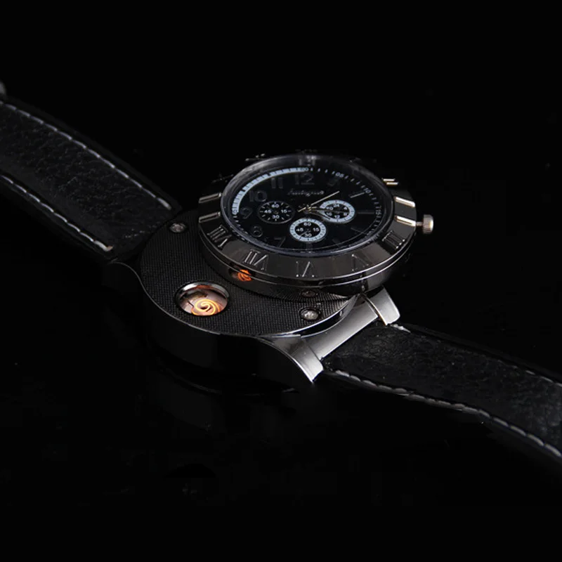 Новые часы с USB зарядкой ветрозащитные электронные беспламенные прикуриватели