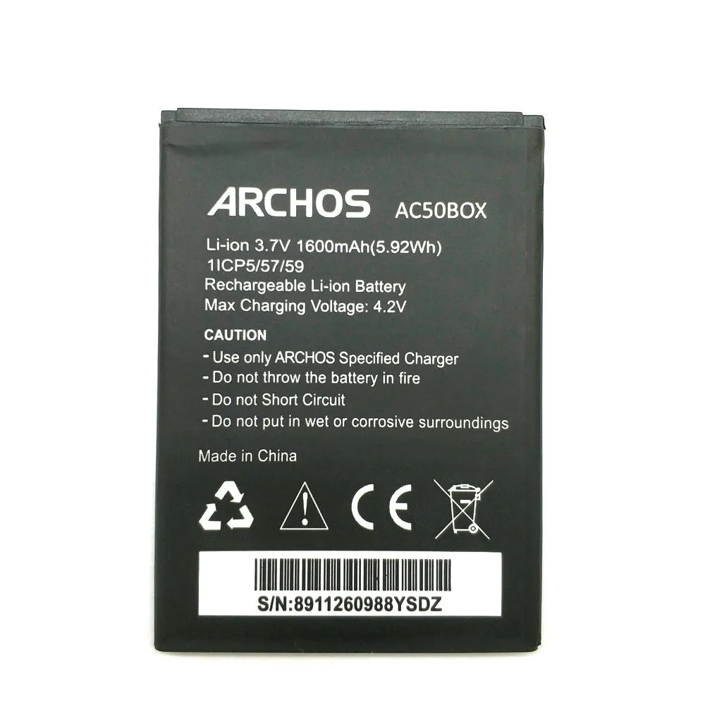 Новый высококачественный аккумулятор AC50BOX 3 7 в 2000 мАч для Archos 50 Platinium 50b мобильный