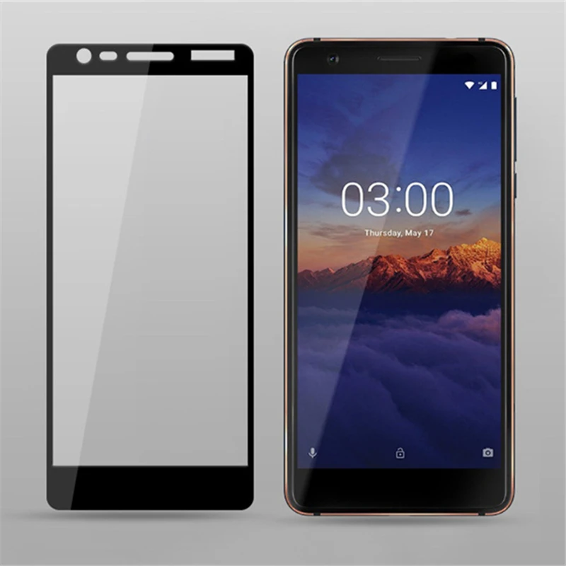 2PCS Full Cover Screen Protector Glass For Nokia 3.1 Tempered Protective 2018 Phone Film | Мобильные телефоны и