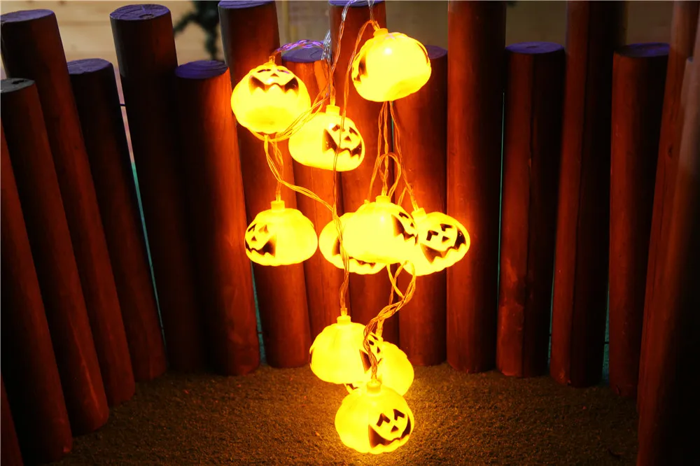 2018 New Hot Halloween Party Ghost Festival Pumpkin LED Battery Lantern String Decoration Home Decor | Освещение