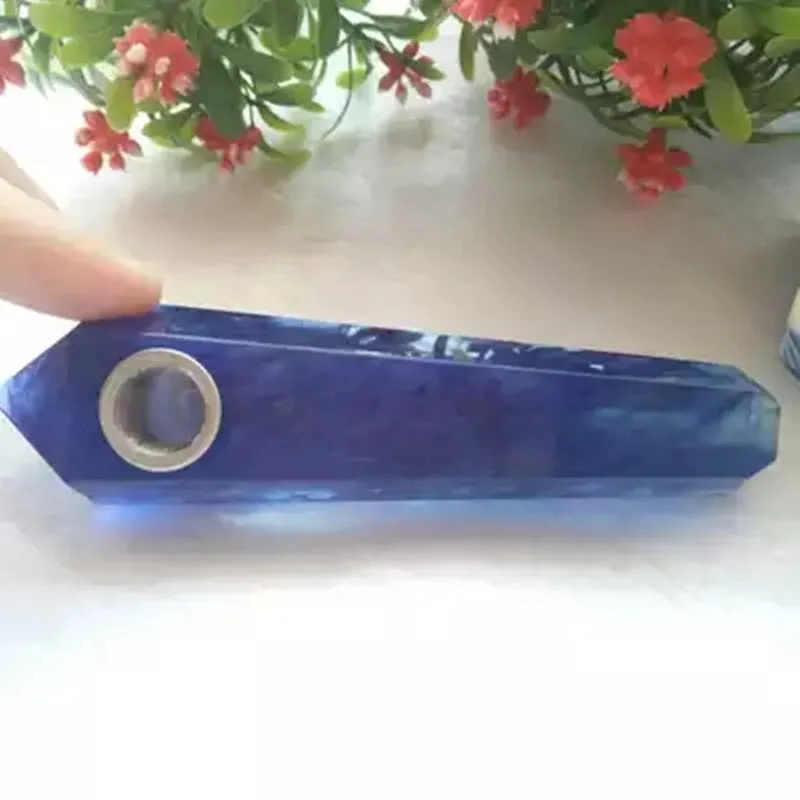 

The healing of smoking tube in quartz crystal blue smelting
