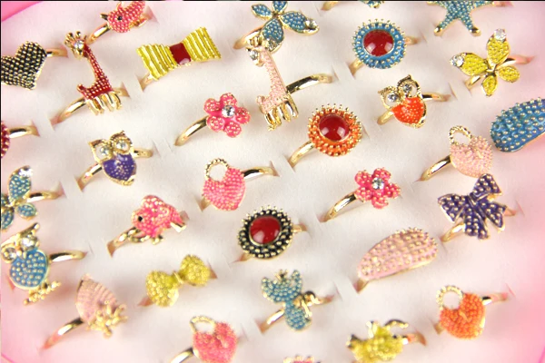 36 шт. кольца смешанные оптовая продажа ювелирные изделия партии Кристальные