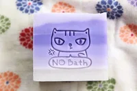 size 5x5cm Кошка натуральное мыло ручной работы акриловое уплотнение Мини DIY натуральный органический стеклянная печать - Цвет: size 5x5cm