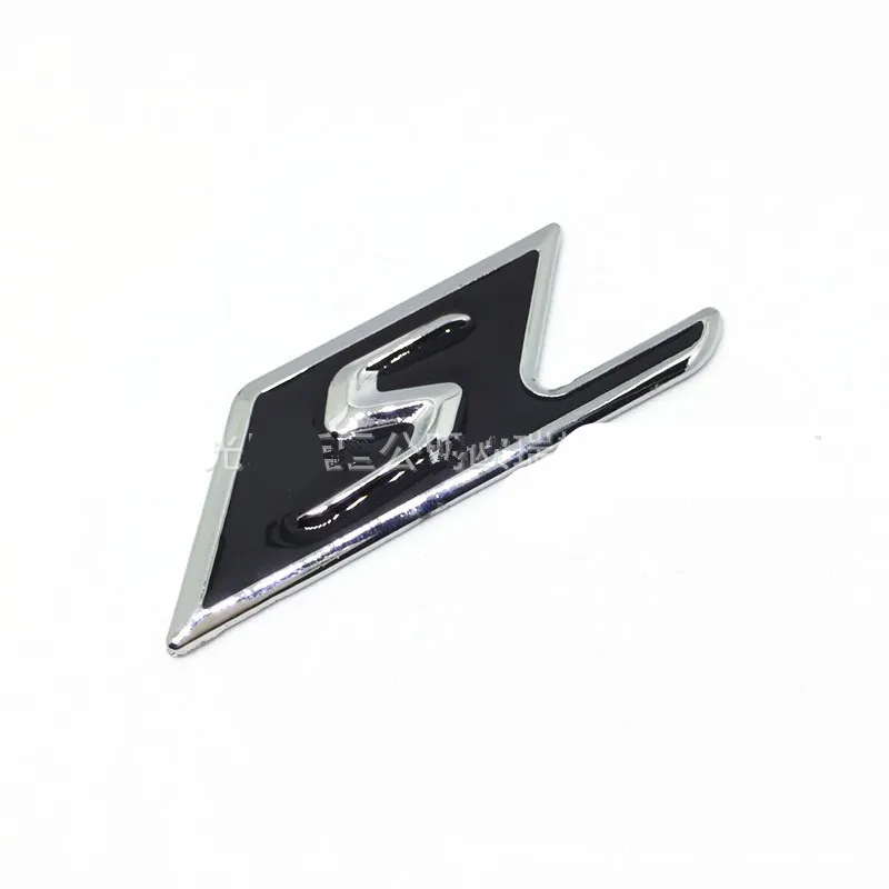 ABS S знак сзади автомобиля эмблема Стикеры для Mercedes Benz W117 Cla45 W205 C63 W212 E63 W207 W176 A45 X156