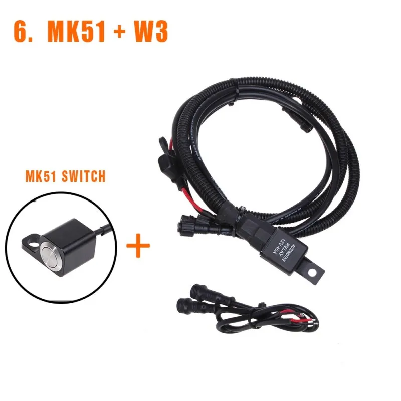 Mirror Switch-2 Bosmaa 40A, указывающий контроль релейного переключателя, линейная группа для работы автомобиля, прожектор, фара мотоцикла, водонепроницаемая нажимная кнопка - Цвет: Mirror Switch-2