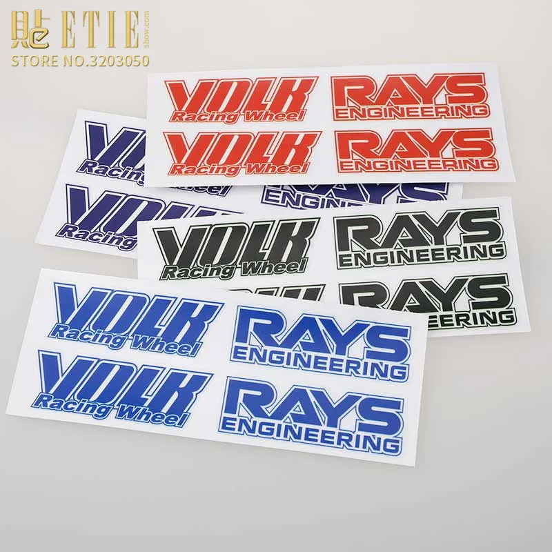 ETIE Лидер продаж Стайлинг автомобиля волк лучи для колеса наклейки гоночный