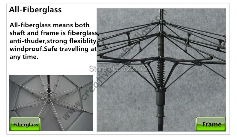 Прямые антистатические зонты для гольфа 2 шт./лот настоящая двухслойная