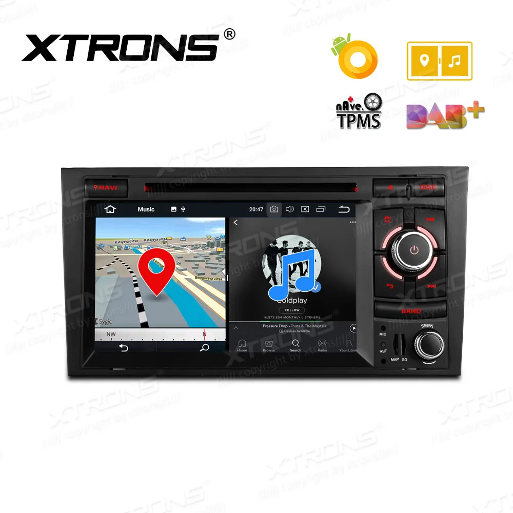 XTRONS 7 &quotандроид 8 0 Octa Core автомобильное радио DVD плеер gps для Audi A4 B6 B7 S4 RS4 2002 2008 SEAT EXEO