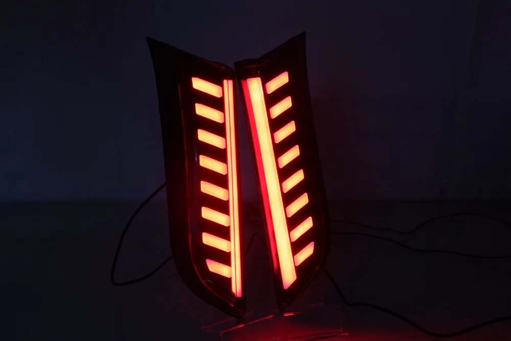 

Osmrk Rear column driving tail lights frame brake lamp for Jeep Compass