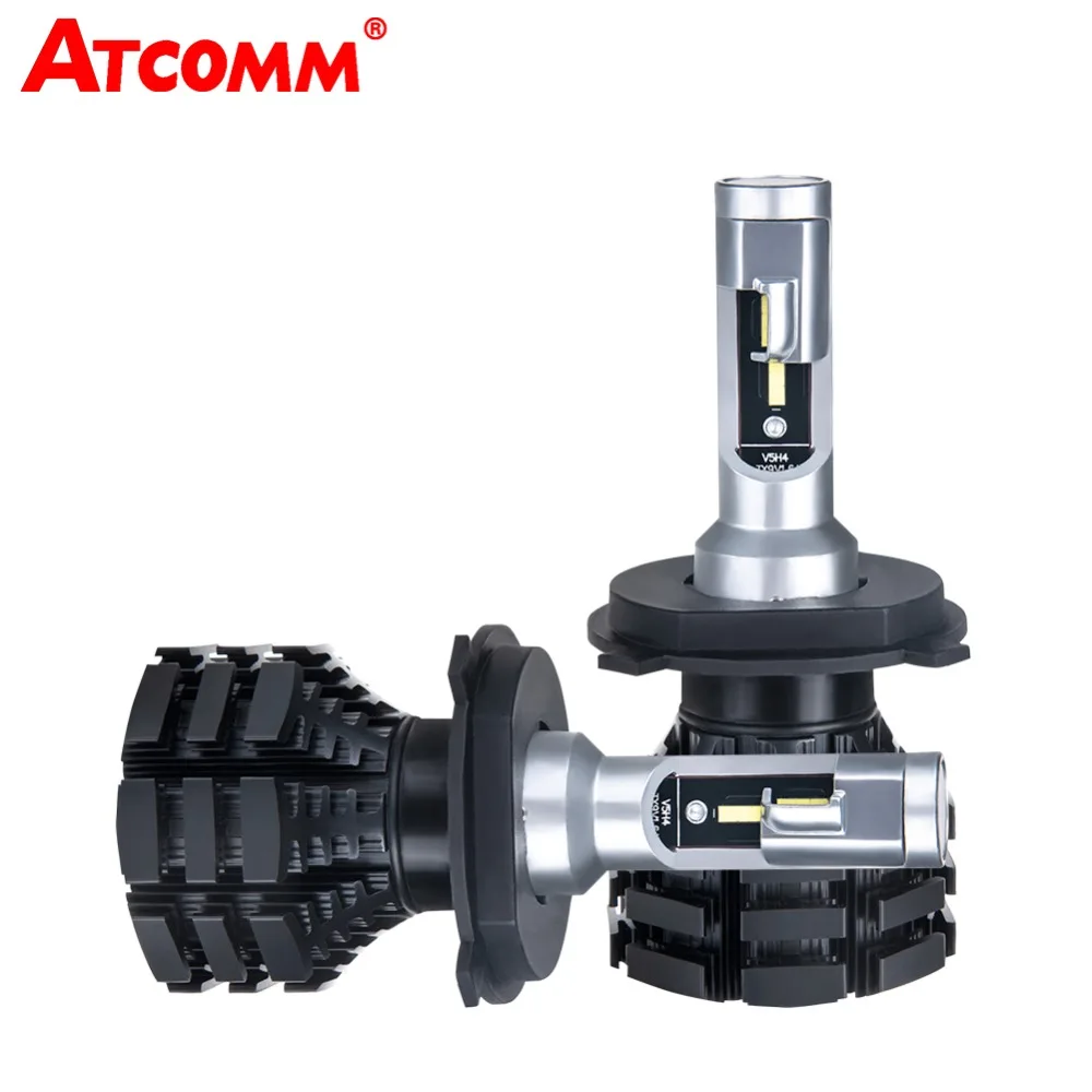 ATcomm H4 H11 Светодиодный автомобильный мини светильник H7 9005/HB3 9006/HB4 12 В 9012/Hir2 6500K