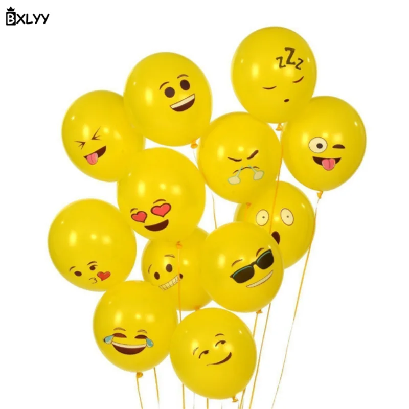 BXLYY 10 шт. свадебные украшения смайлик латексный шар различные формы