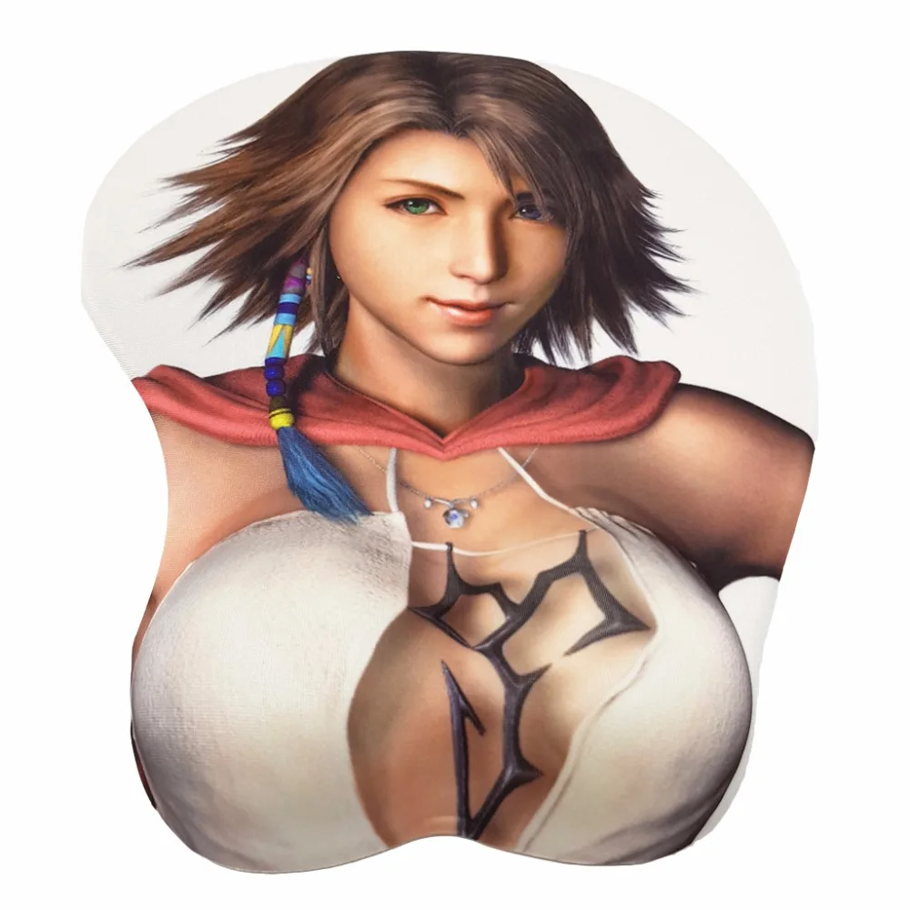 Final Fantasy Yuna 3D мягкий коврик для мыши с гелевой подставкой рук игровой мыши|mouse pad with