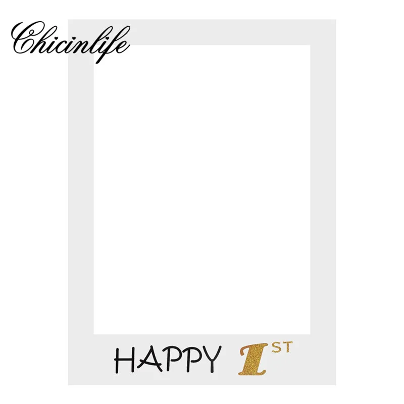 Chicinlife Happy 1St бумажный реквизит для фотостудии фоторамка фон первого юбилея день