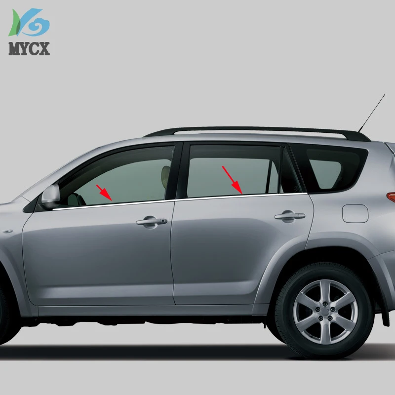 Для toyota RAV4 RAV 4 (модель США) Нержавеющая сталь Нижняя оконная отделка шт. в