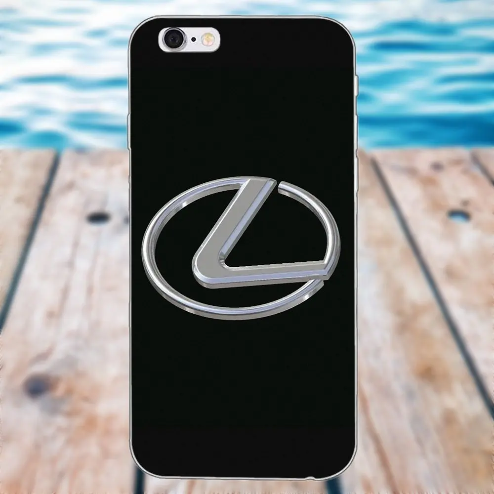as picture Роскошный Автомобильный логотип Lexus для Apple iPhone X 4 4S 5 5C SE 6 6S 7 8 Plus Galaxy Grand Core II Prime Alpha TPU чехол для телефона - Цвет: as picture