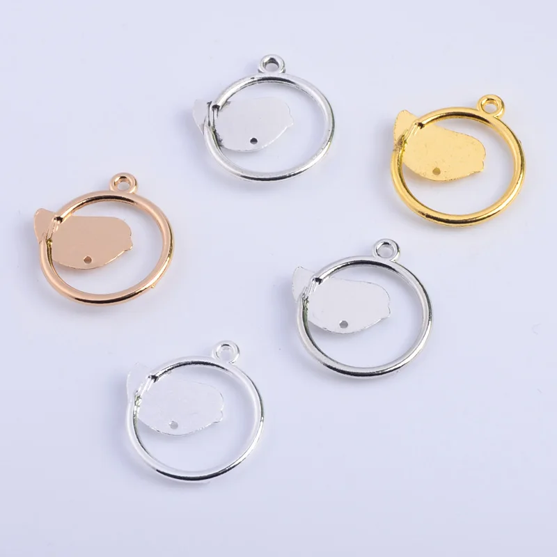 10pcs ZHU RU 18mm Hot sale Cute little magpie swallow birdie bird standing jewelry findings for DIY Fashion Necklace earring | Украшения и